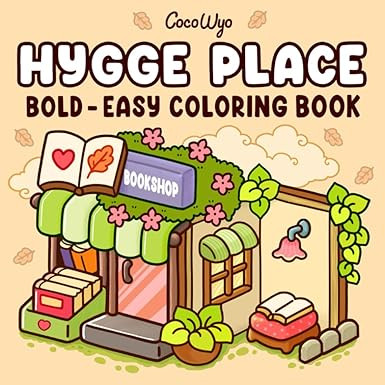 Hygge Place: Coloring Book for Adults and Teens, Bold and Easy Designs for Relaxation with Cozy L... | Amazon (US)