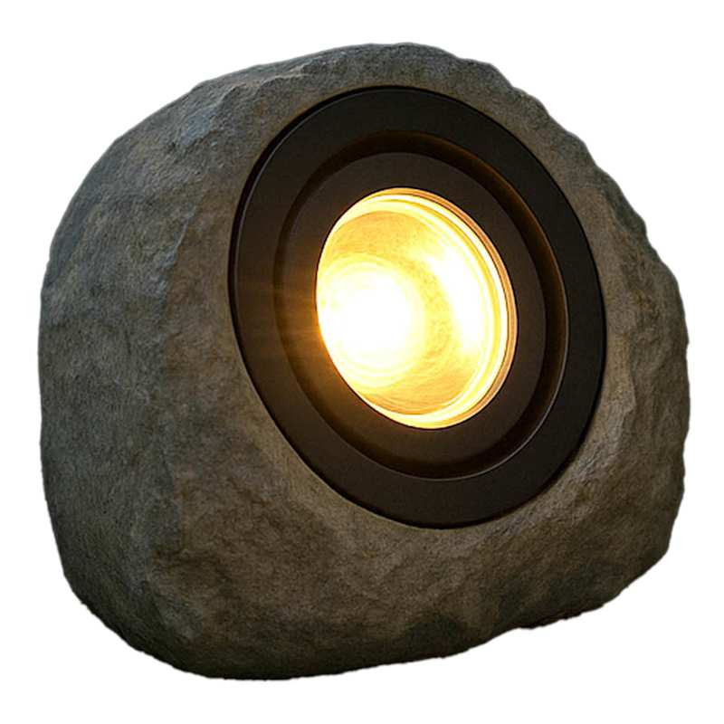 25-Lumen Solar Rock Spotlight | At Home