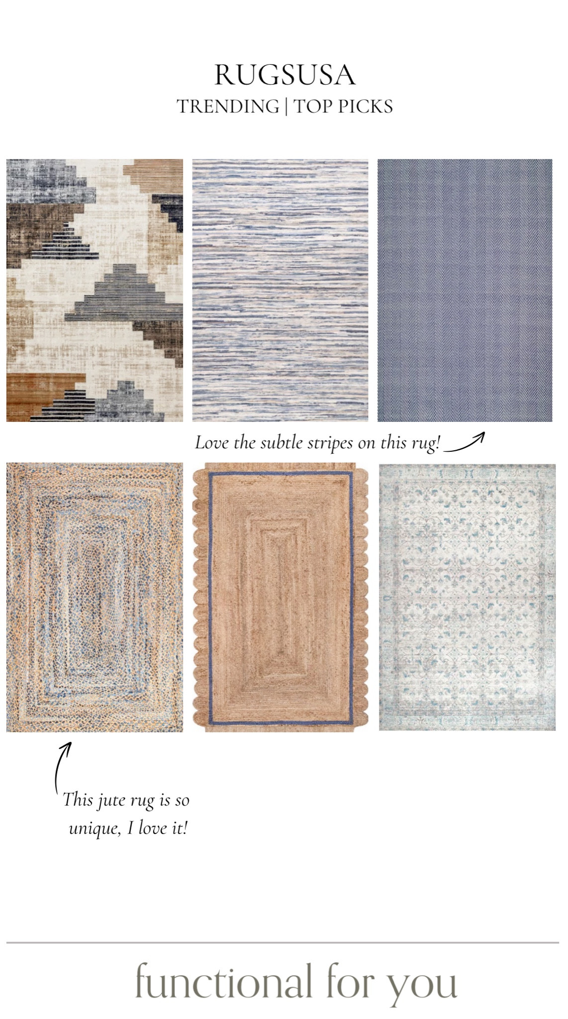 RugsUSA new arrival, top picks! Loving all the cool blue, moody colors, on these rugs. 





Area rugs, bedroom rugs, dining room rugs, living room rugs, office rugs, rugsusa area rugs, home decor

#LTKHome #LTKStyleTip