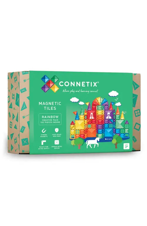 CONNETIX Kids' Rainbow Magnetic Tiles 102-Piece Creative Pack at Nordstrom | Nordstrom