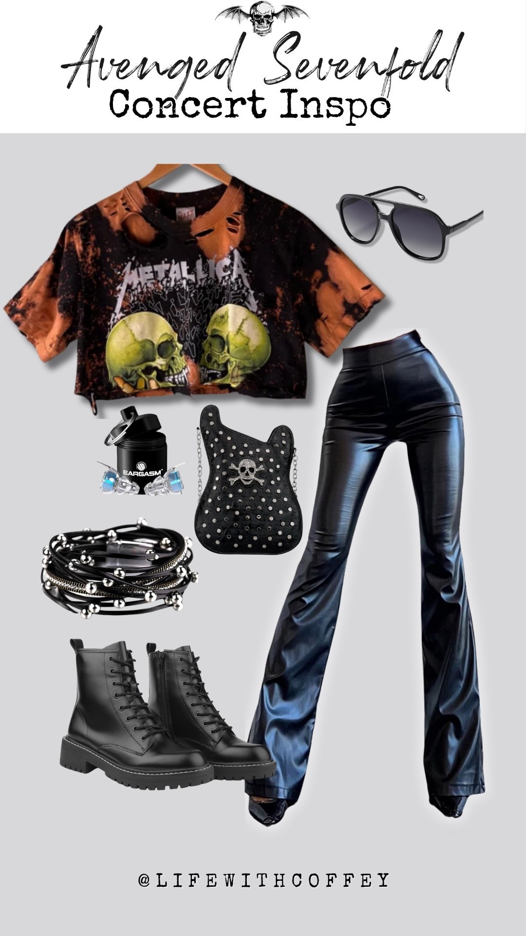 Avenged Sevenfold concert outfit inspo!  

#LTKootd #LTKgrwm #LTKFestival