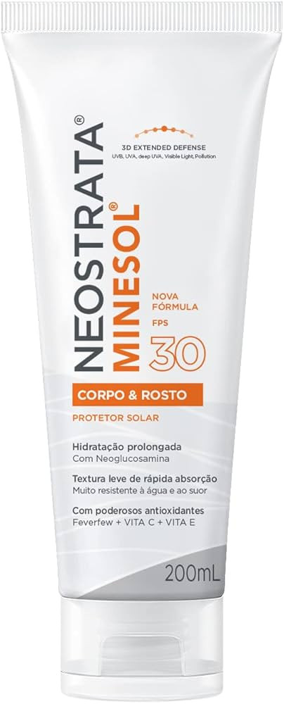 Minesol Corpo & Rosto Protetor Solar Fluido Hidratante, Neostrata | Amazon (BR)