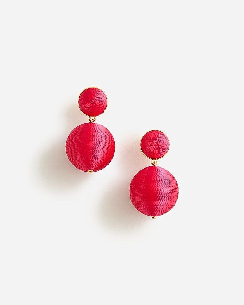 Woven ball earrings | J. Crew US