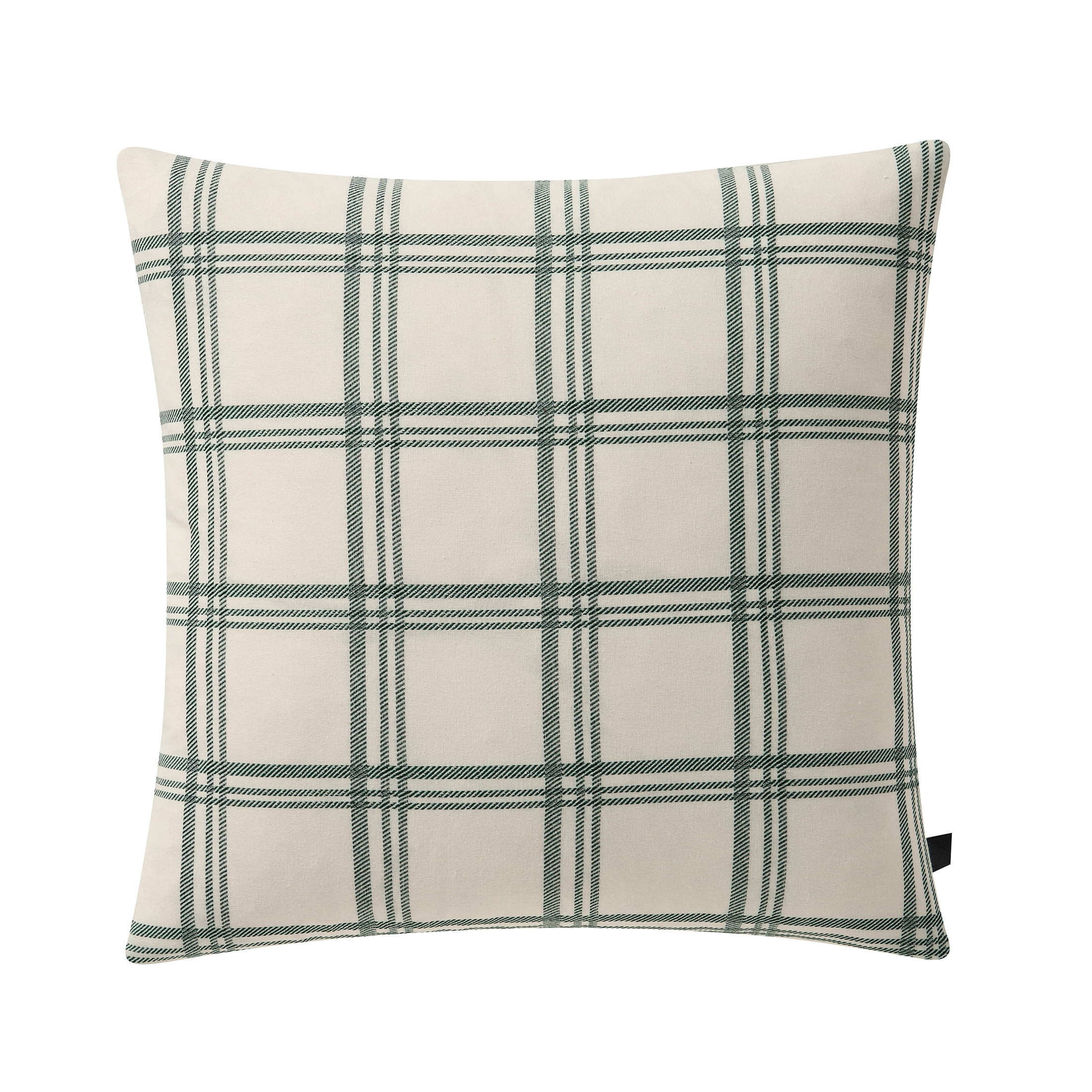 My Texas House 18" x 18" Green Windowpane Plaid Cotton Decorative Pillow Cover | Walmart (US)