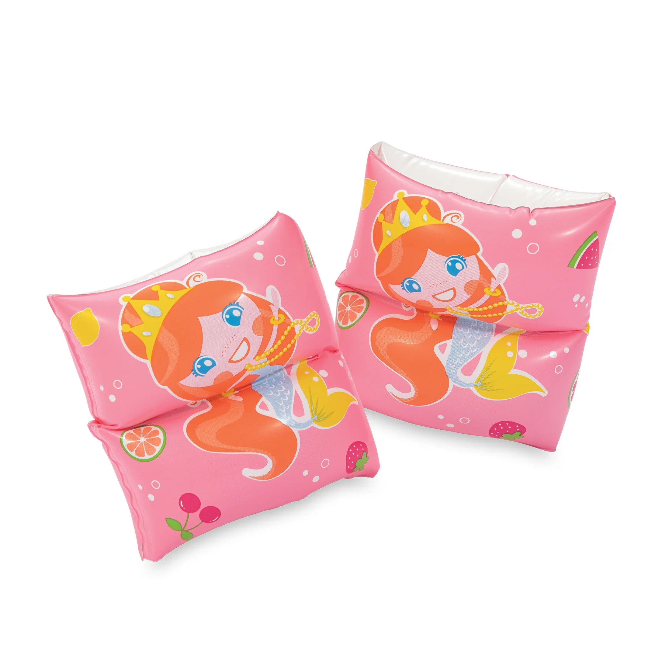 Play Day Inflatable Printed Armband Pool Floats, Pink, Ages 3-6, Unisex - Walmart.com | Walmart (US)