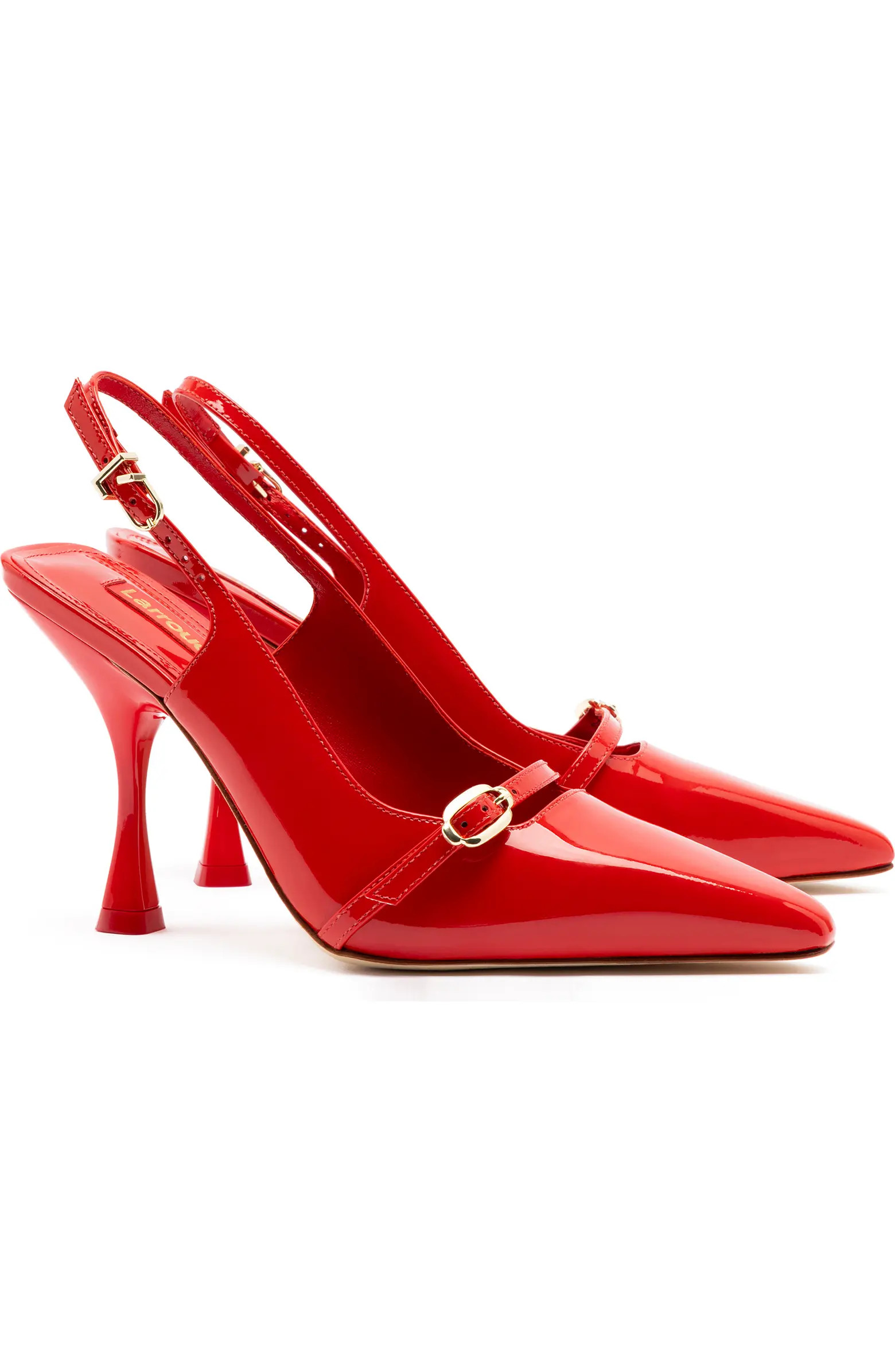 Larroudé Ins Hi Slingback Pointed Toe Pump (Women) | Nordstrom | Nordstrom