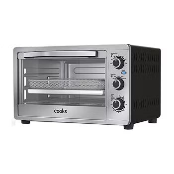 Cooks 6-Slice Brushed Stainless Steel Toaster Oven With Air Fry | JCPenney