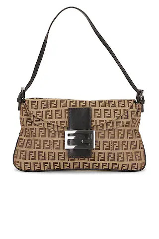 Fendi Zucchino Baguette Shoulder Bag | FWRD 