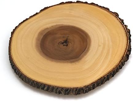 Lipper International Acacia Tree Bark Footed Server for Cheese, Crackers, and Hors D'oeuvres, Lar... | Amazon (US)