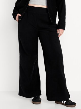 Extra High-Waisted Microfleece Wide-Leg Sweatpants | Old Navy (US)