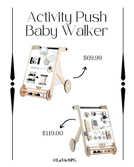 Save or splurge baby walker. I decided to save and it’s just as beautiful as the splurge walker high recommend for your little one or as a great gift! 

#LTKunder50 #LTKbaby #LTKGiftGuide