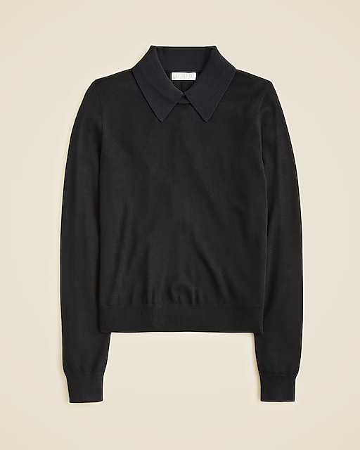 Carolyn collared sweater in merino wool | J. Crew US