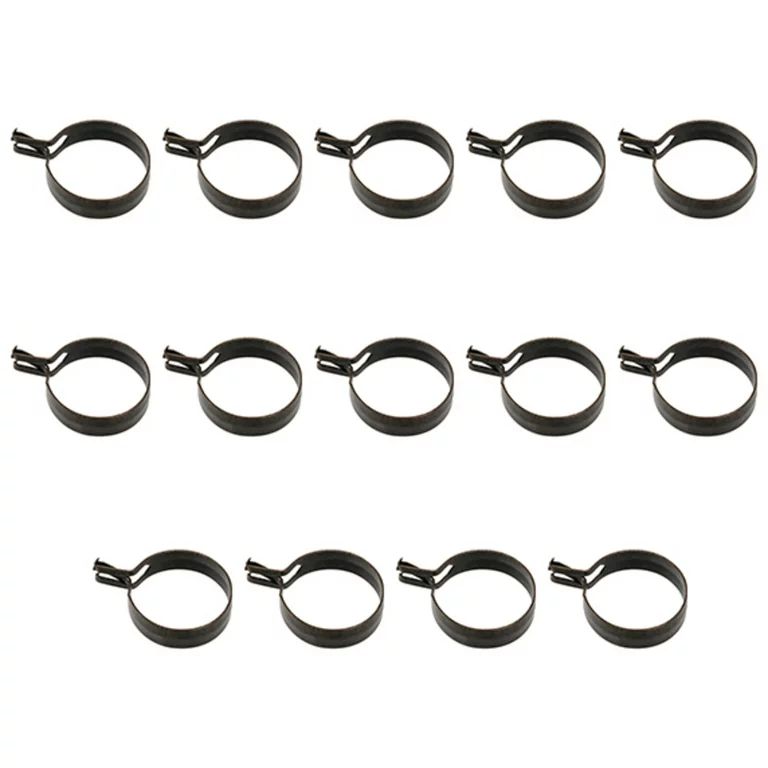 Mainstays Set of 14 Cafe Curtain Rod Clip Rings, Up to 3/4 in. Diameter, Bronze | Walmart (US)