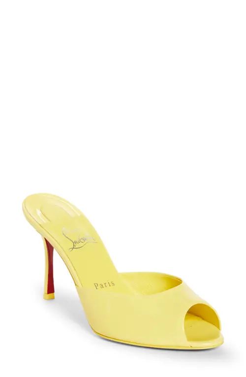 Christian Louboutin Me Dolly Peep Toe Slide Sandal in Piou Piou/Lin Piou Piou at Nordstrom, Size 5Us | Nordstrom