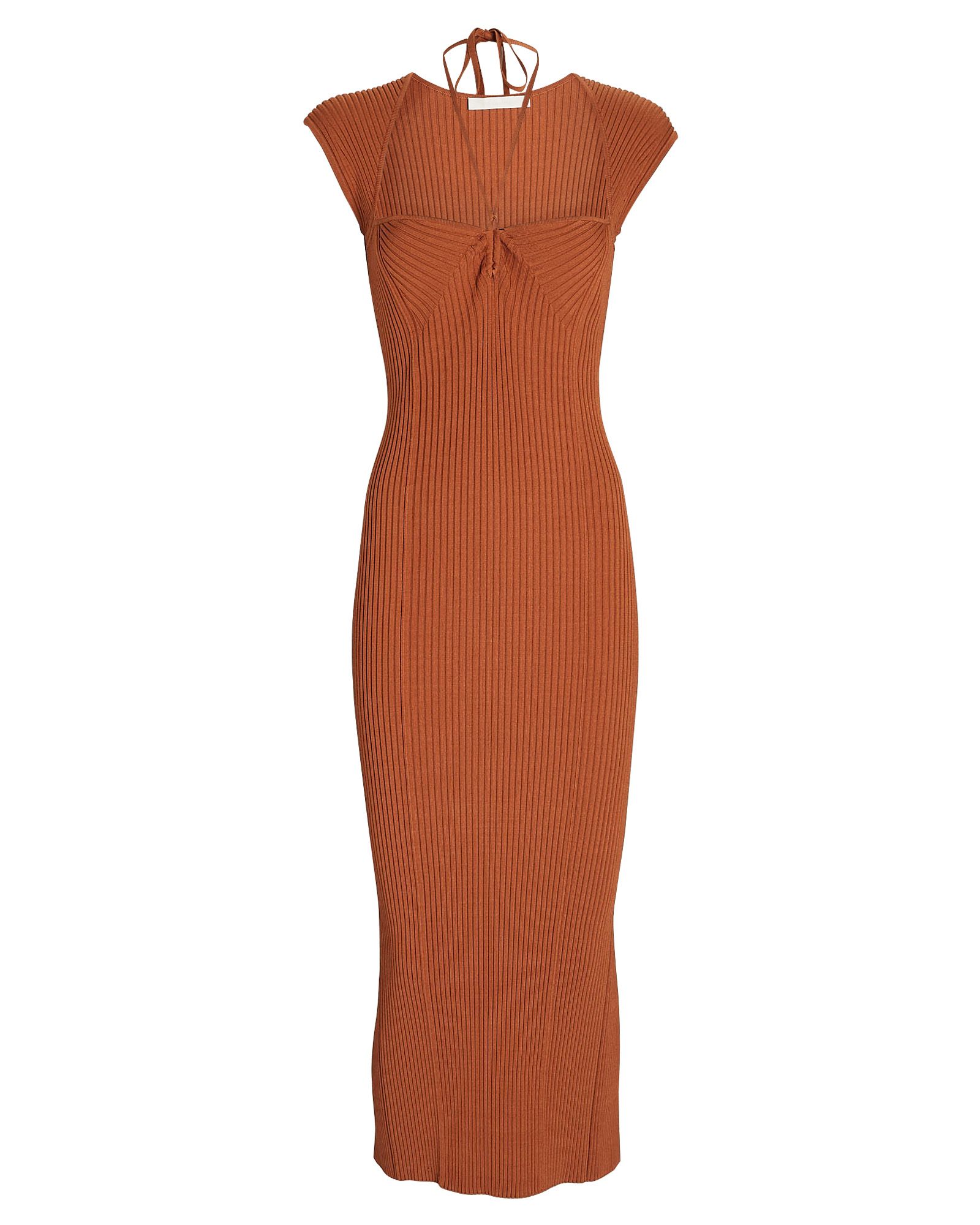 Florence Ribbed Cap Sleeve Midi Dress | INTERMIX
