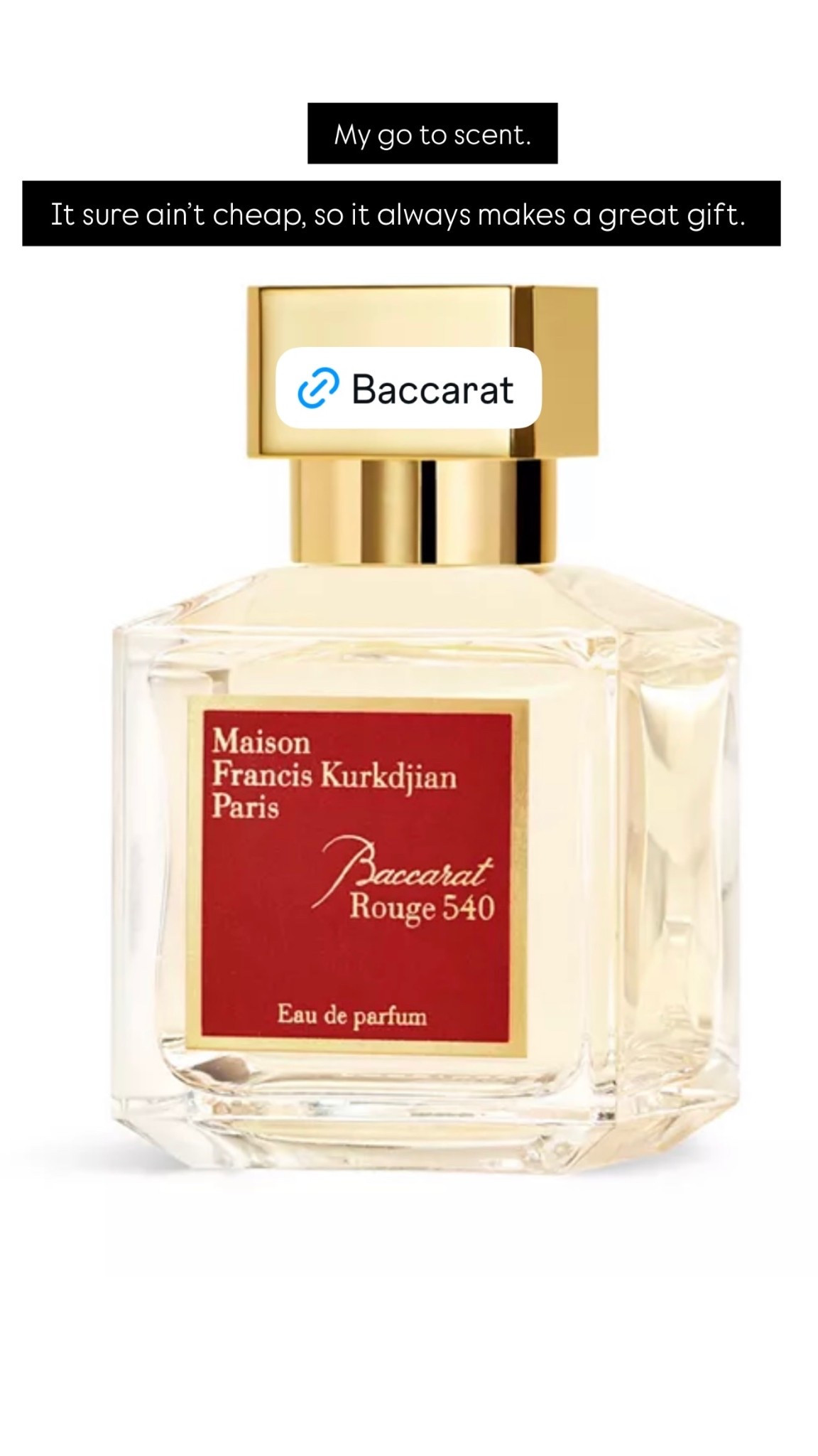 It sure ain’t cheap, so it always makes a great gift.  My go to scent.

#LTKMothersDay
