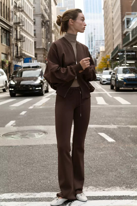 INTERLOCK BOMBER JACKET | Zara US