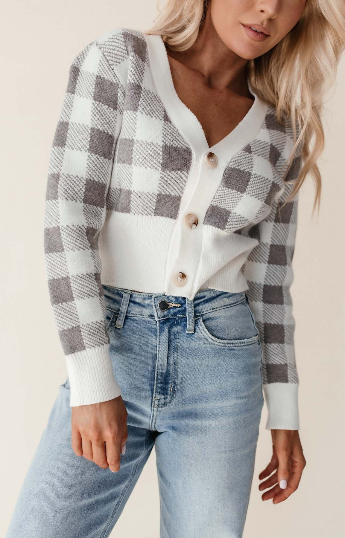 Tessa Checkered Sweater | The Post