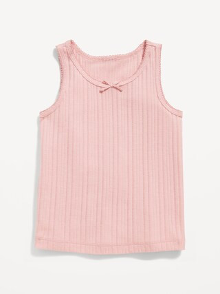 Pointelle-Knit Tank Top for Toddler Girls | Old Navy (US)