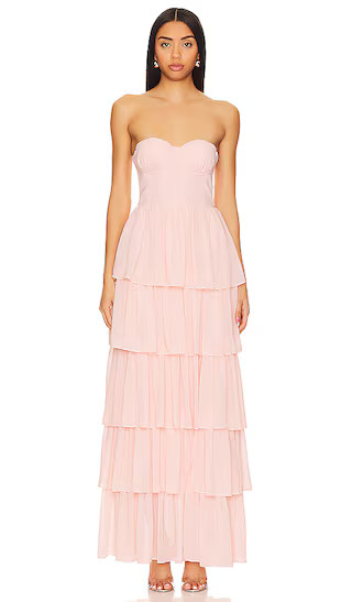 Hattie Gown in Baby Pink | Revolve Clothing (Global)