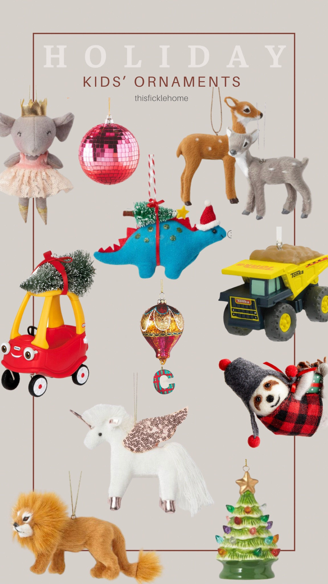 Kids Christmas ornaments, kids Christmas trees, animal ornaments.

#LTKkids #LTKHoliday #LTKsalealert