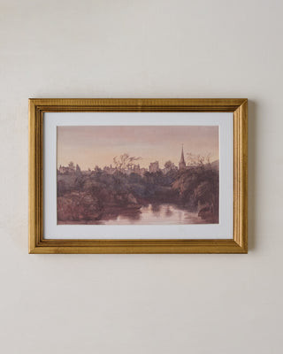 Steeple On the Water Framed Print | Magnolia