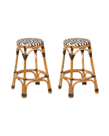 2pc Rattan Barstools | TJ Maxx