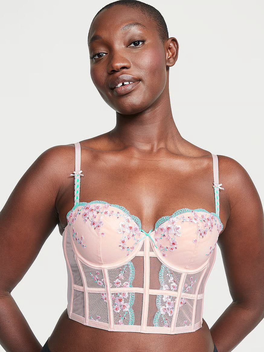 Cherry Blossom Embroidery Corset Top | Victoria's Secret (US / CA )