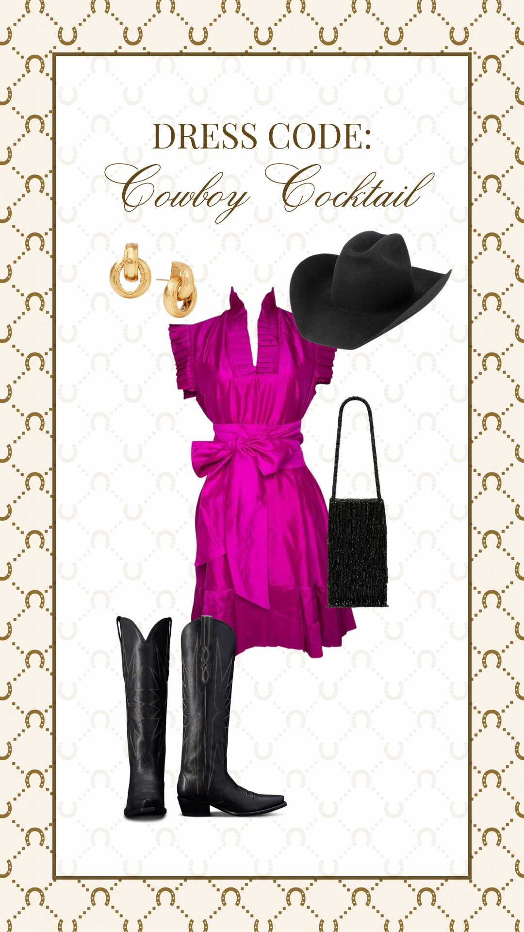 Cowboy cocktail outfit idea!

Western chic // country concert //