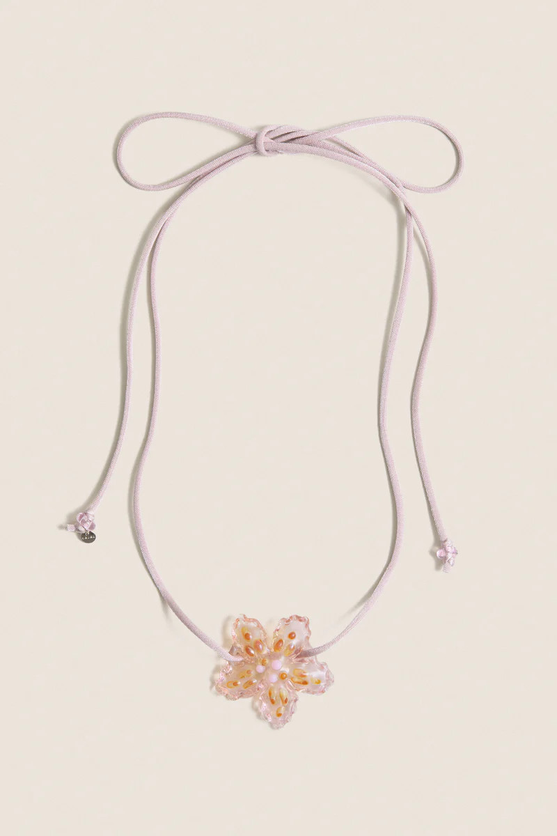 Pink Glass Betta Necklace | Tuckernuck (US)