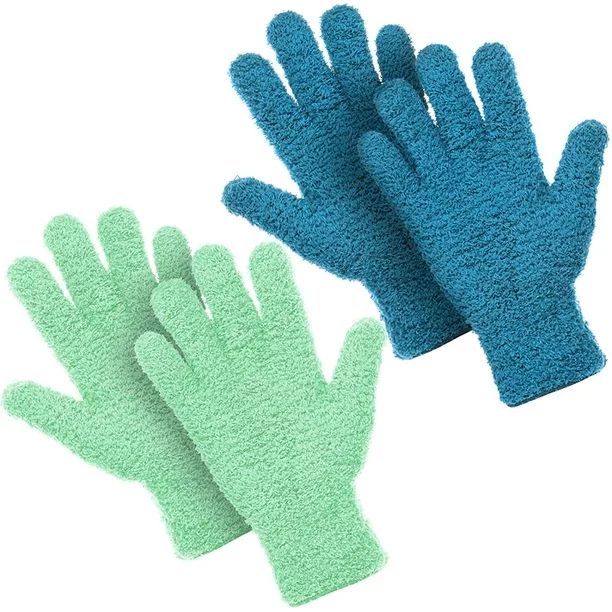 2 Pairs Microfiber Auto Dusting Cleaning Gloves Washable Cleaning Mittens for Kitchen House Clean... | Walmart (US)