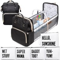 10 in 1 Diaper Bag With 5-Pcs Set Of Organizer Pouches - Changing Bassinet Station | Etsy (US)