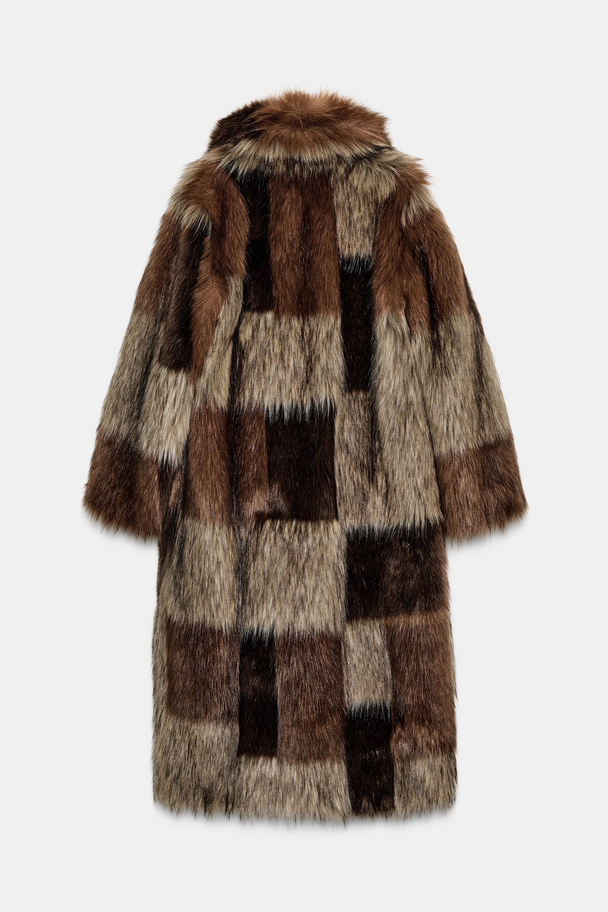 PATCHWORK FAUX FUR COAT ZW COLLECTION LIMITED EDITION | Zara US