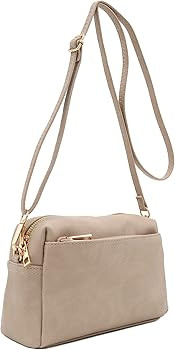 Triple Zip Small Crossbody Bag | Amazon (US)