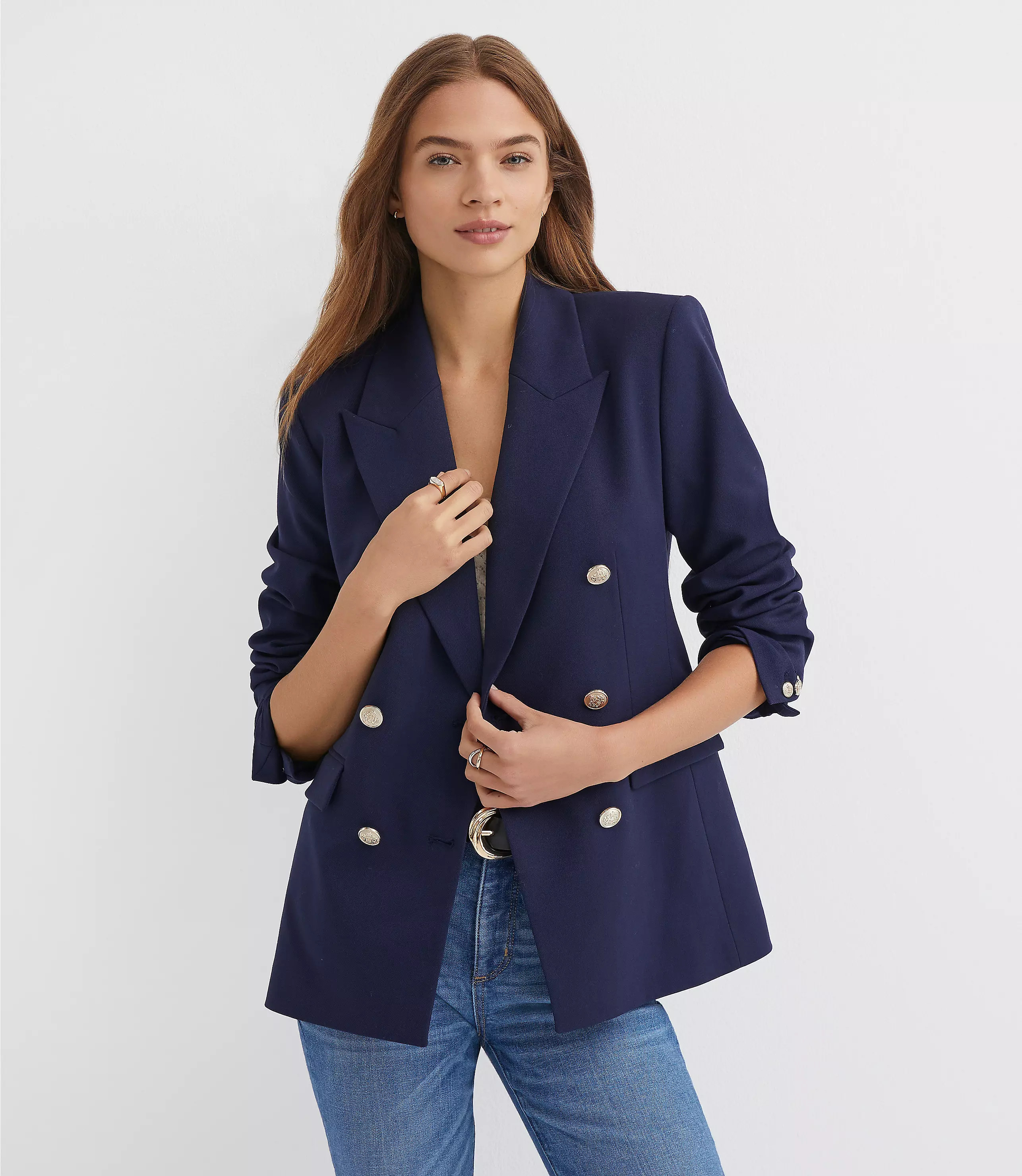 Tailored Double Breasted Blazer | LOFT