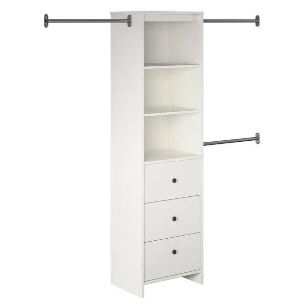 Geren 73.1" W - 89.1" W Closet System Reach-In Sets | Wayfair North America