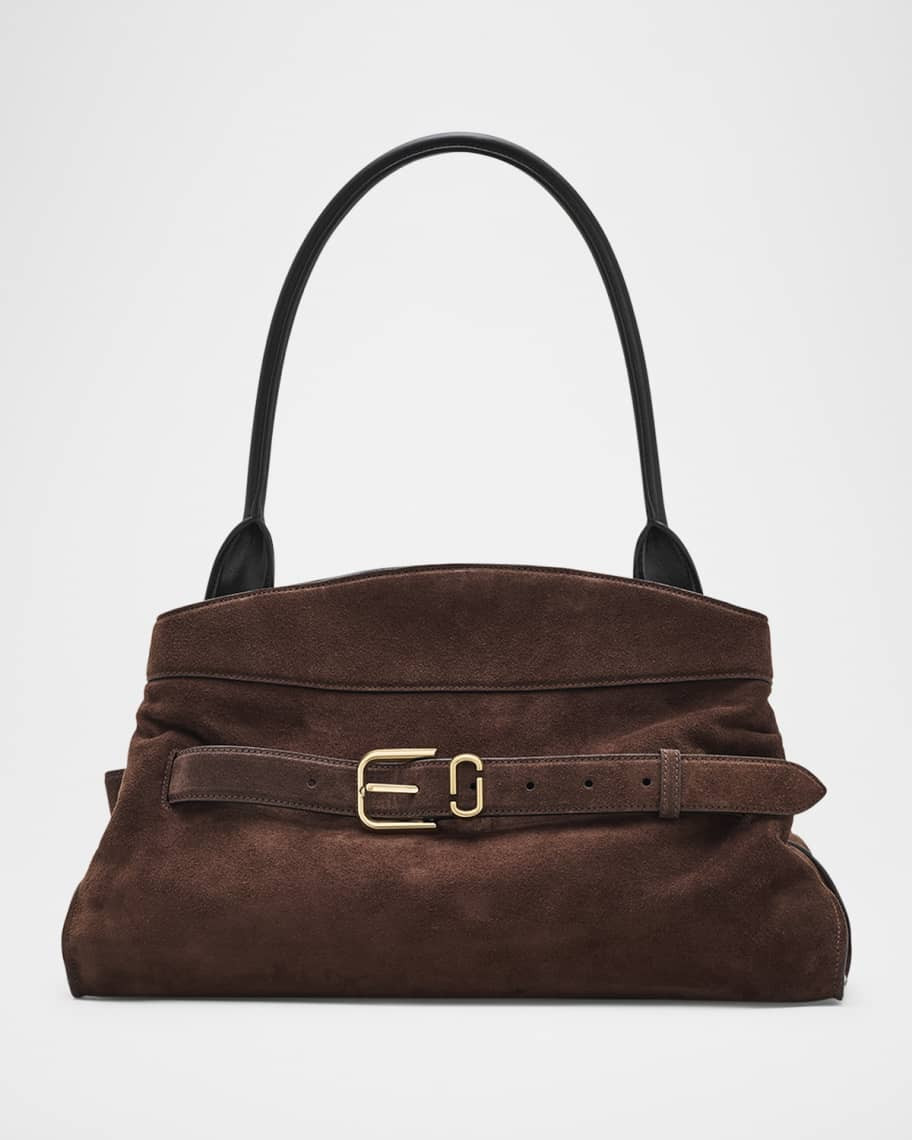 Marc JacobsThe Satchel Suede Shoulder Bag$595New ArrivalColor: Dark brownsku235110455Add To BagVi... | Neiman Marcus
