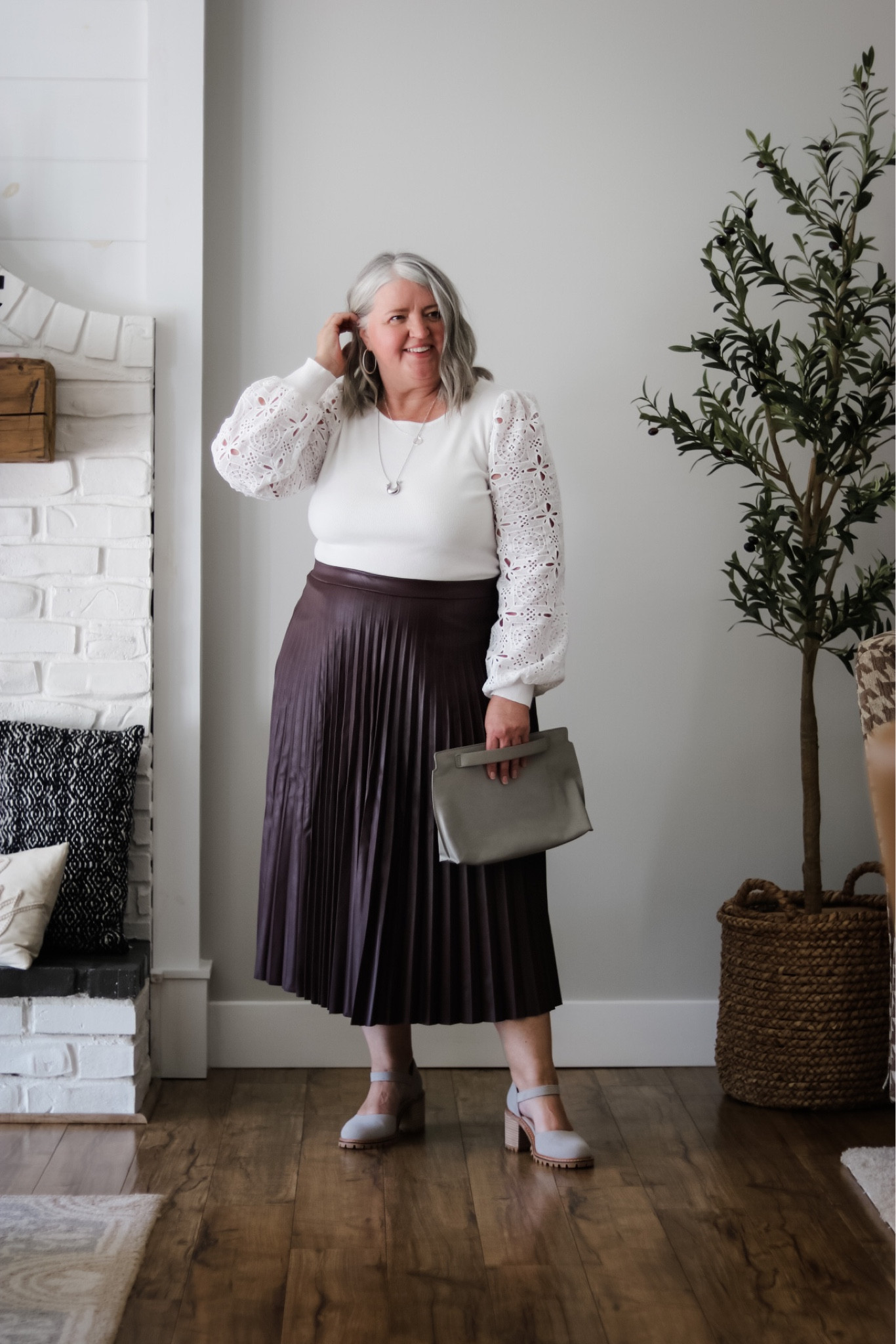 Walmart fall fashion starts with faux leather. 

Skirt XL
Sweater - unavailable 

#LTKmidsize #LTKSeasonal #LTKcurves