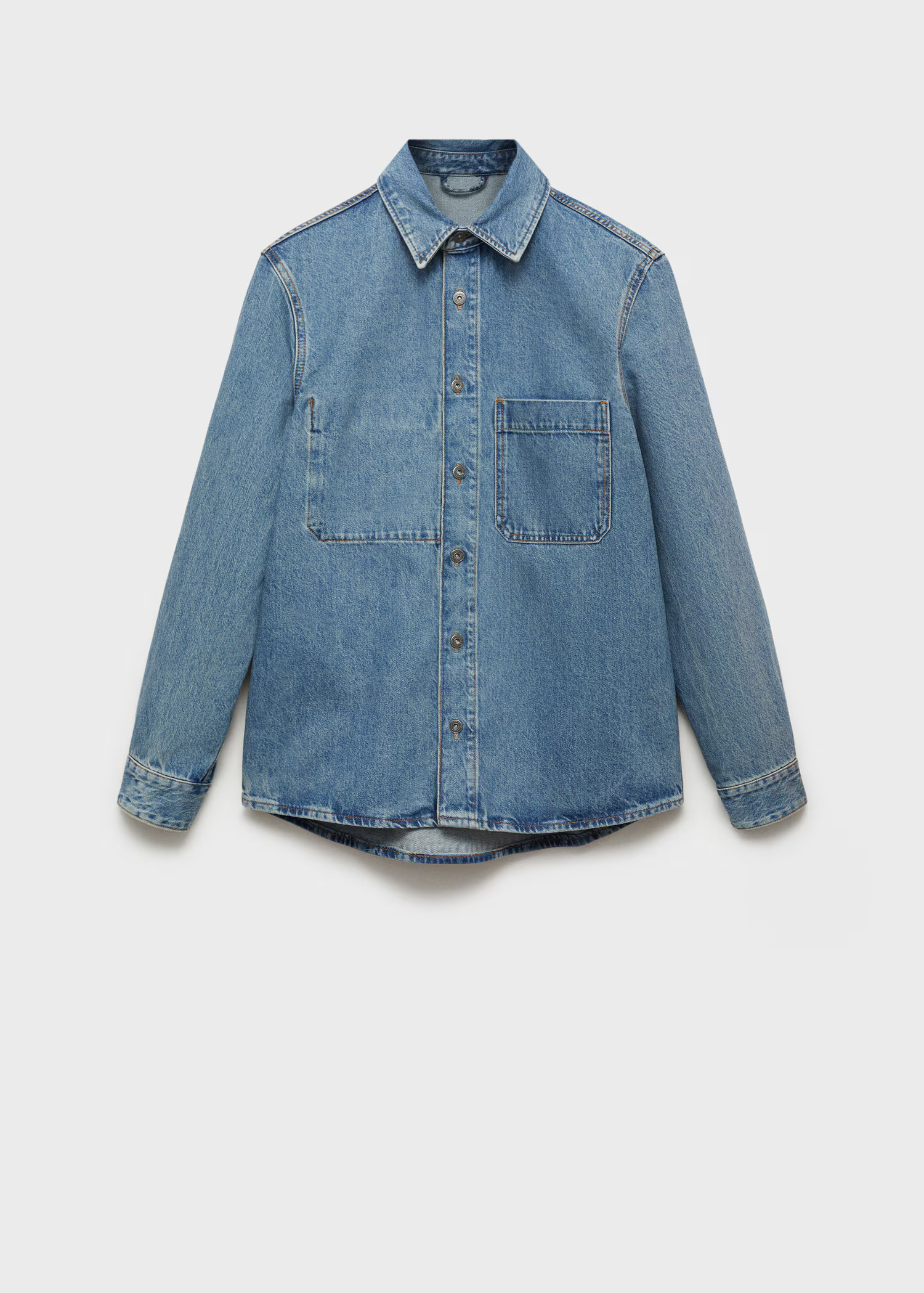 Pocket denim overshirt - Men | MANGO USA | Mango (US/MX/AU)