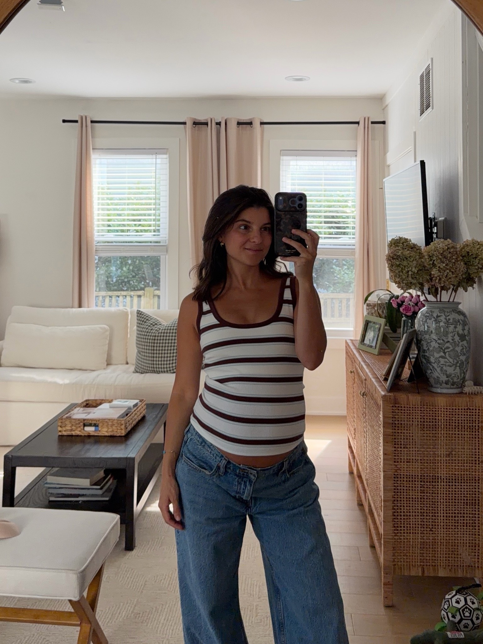 [6/25/26] ABERCROMBIE SALE! loveeee these bra-free tanks | on sale for $20, come in a variety of colors. I’m wearing size medium, but also could comfortably size up to a large. 29 weeks pregnant

#LTKBump #LTKSaleAlert #LTKSeasonal #LTKBump #LTKPetite #LTKSaleAlert