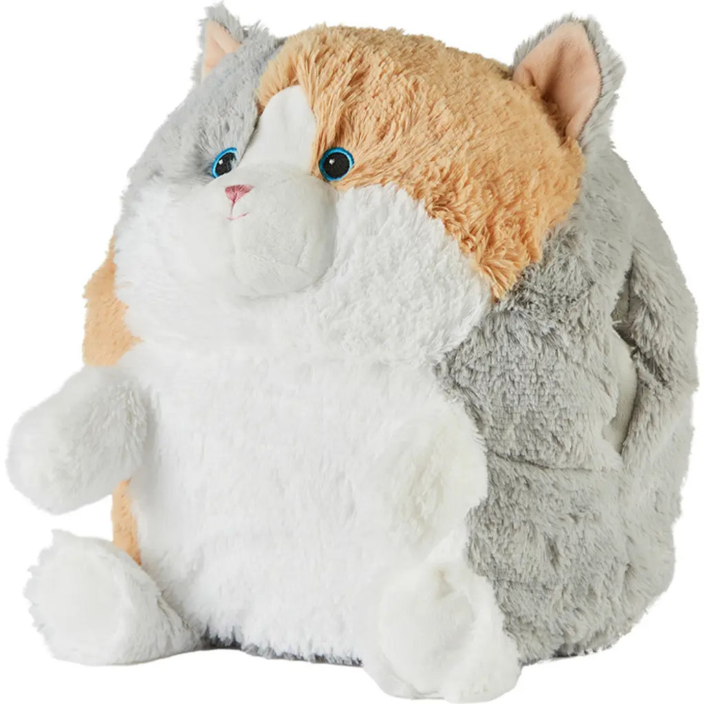 Warmies Supersized Cat Hand Warmer Plush Toy in Grey/brown at Nordstrom, Size Large | Nordstrom