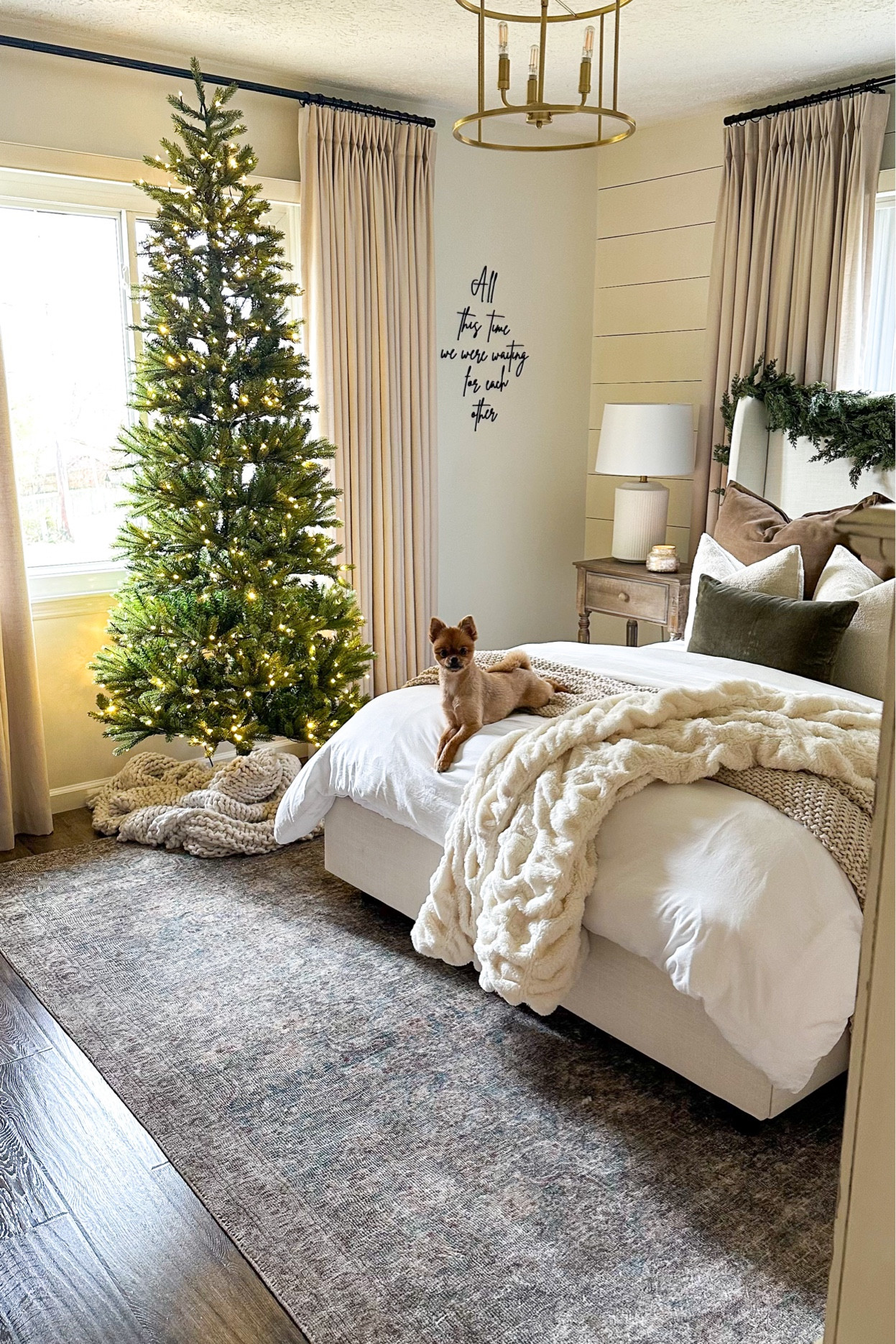 If you don’t have a tree in your bedroom then you’re missing out 🎄🫶🏼 keeping things simple and cozy. This is the 7.5’ king fraser for slim tree from only the best @kingofchristmas 

#LTKHoliday #LTKHome #LTKSeasonal