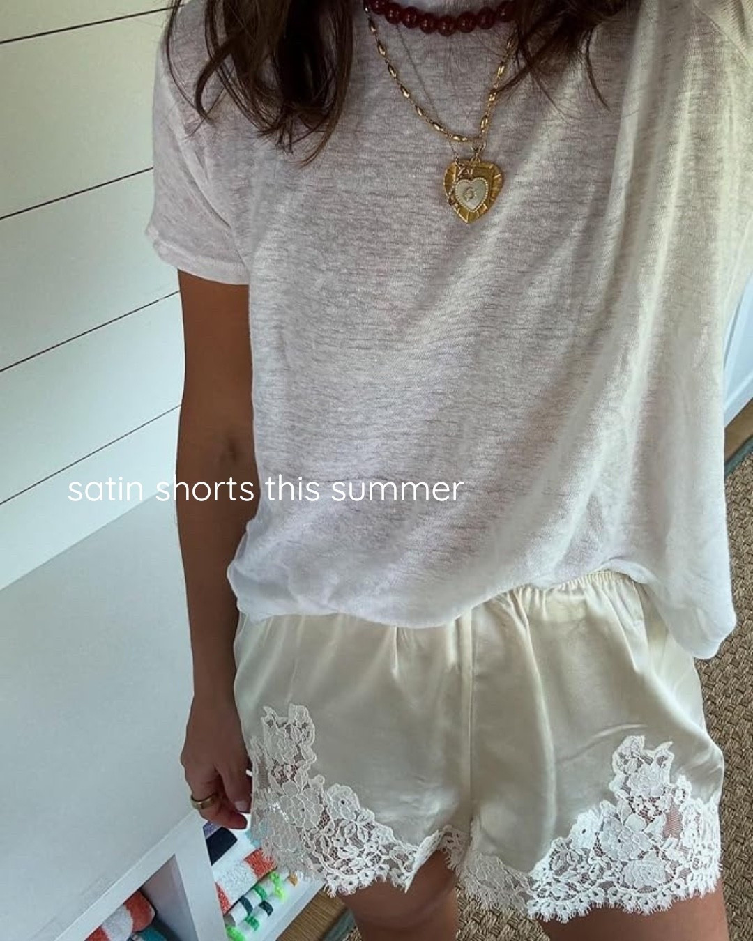 Satin shorts only, this summer