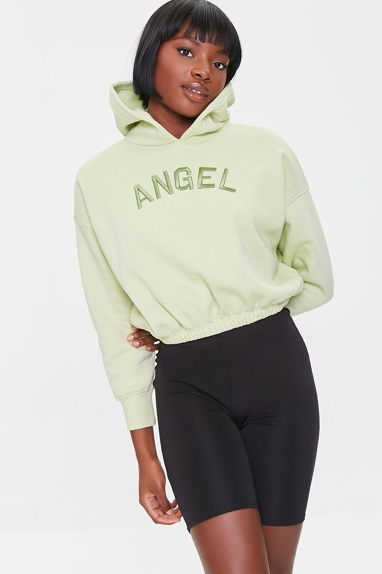 Embroidered Angel Hoodie | Forever 21 (US)