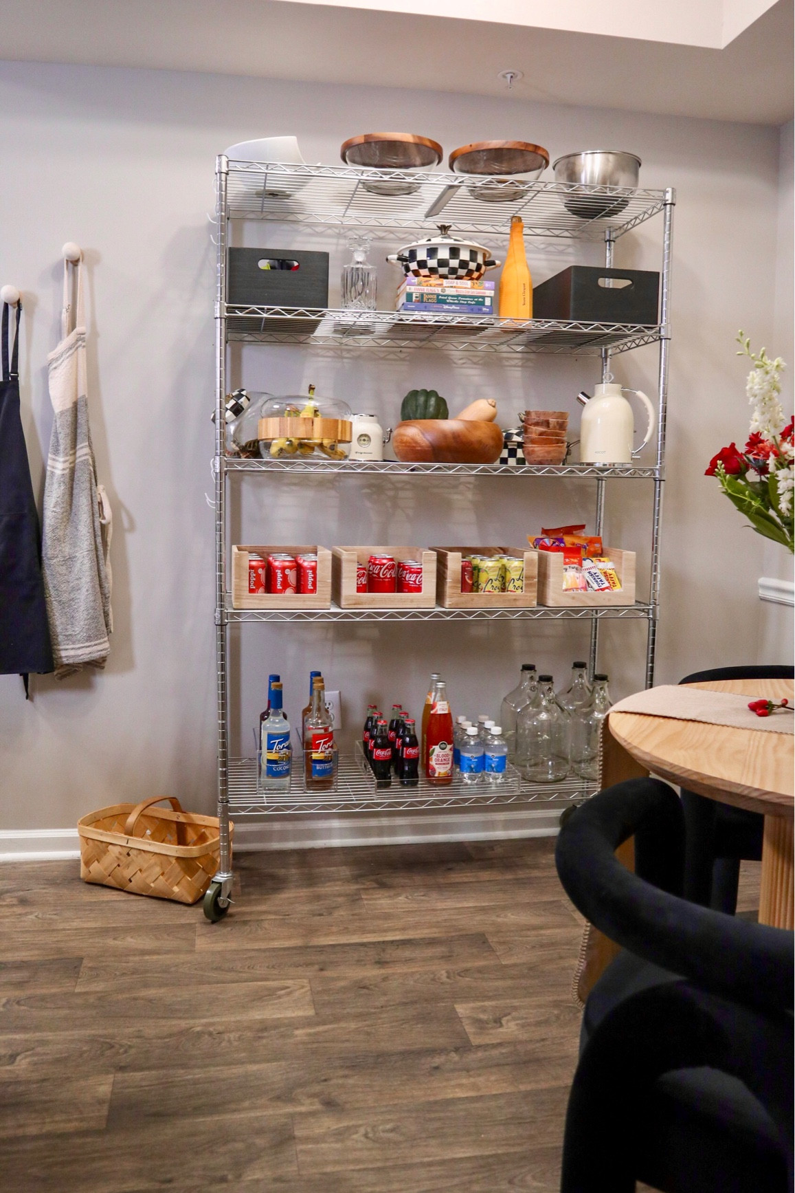 Kitchen storage, industrial shelf, apartment kitchen

#LTKhome