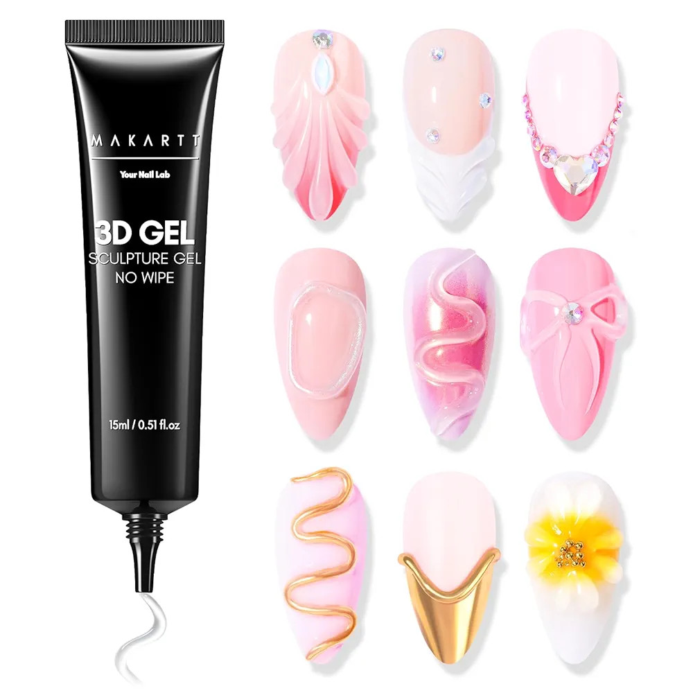 Makartt 3D Gel Nail Art, Sculpting Gel Glue for Drawing, Molding, Sculpture, Gems and Decoration,... | Amazon (US)