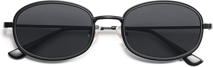 Retro Oval Sunglasses for Women Men Trendy Large Round Y2k Sunnies AP3681 | Amazon (US)