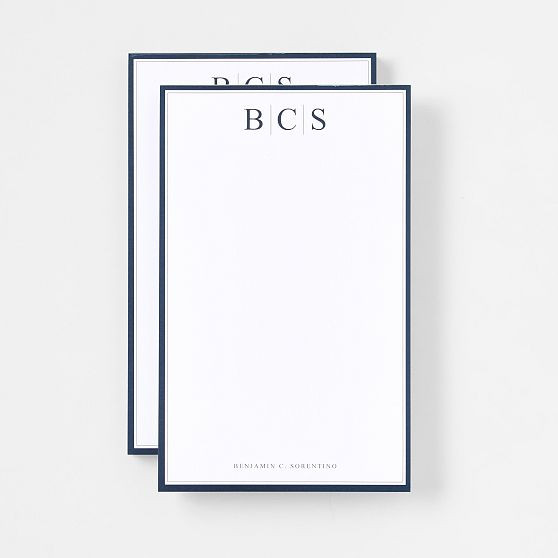 Personalized Executive Stationery Notepads, Set of 2 | Mark and Graham