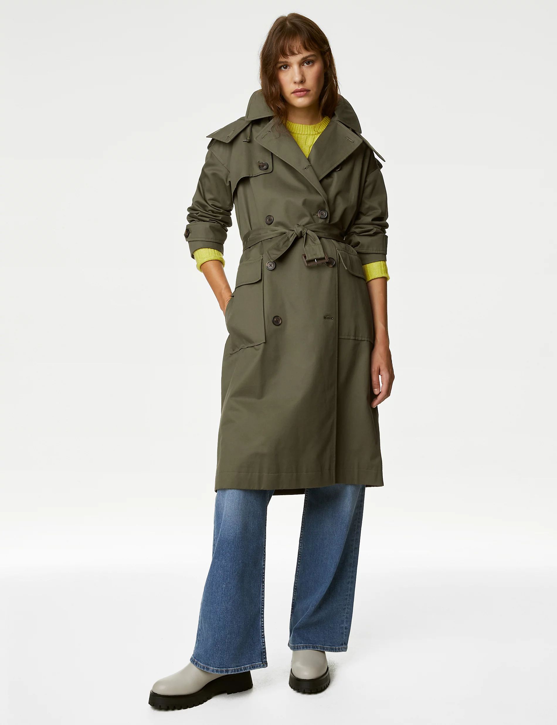 Pure Cotton Stormwear™ Longline Trench Coat | Marks and Spencer AU/NZ