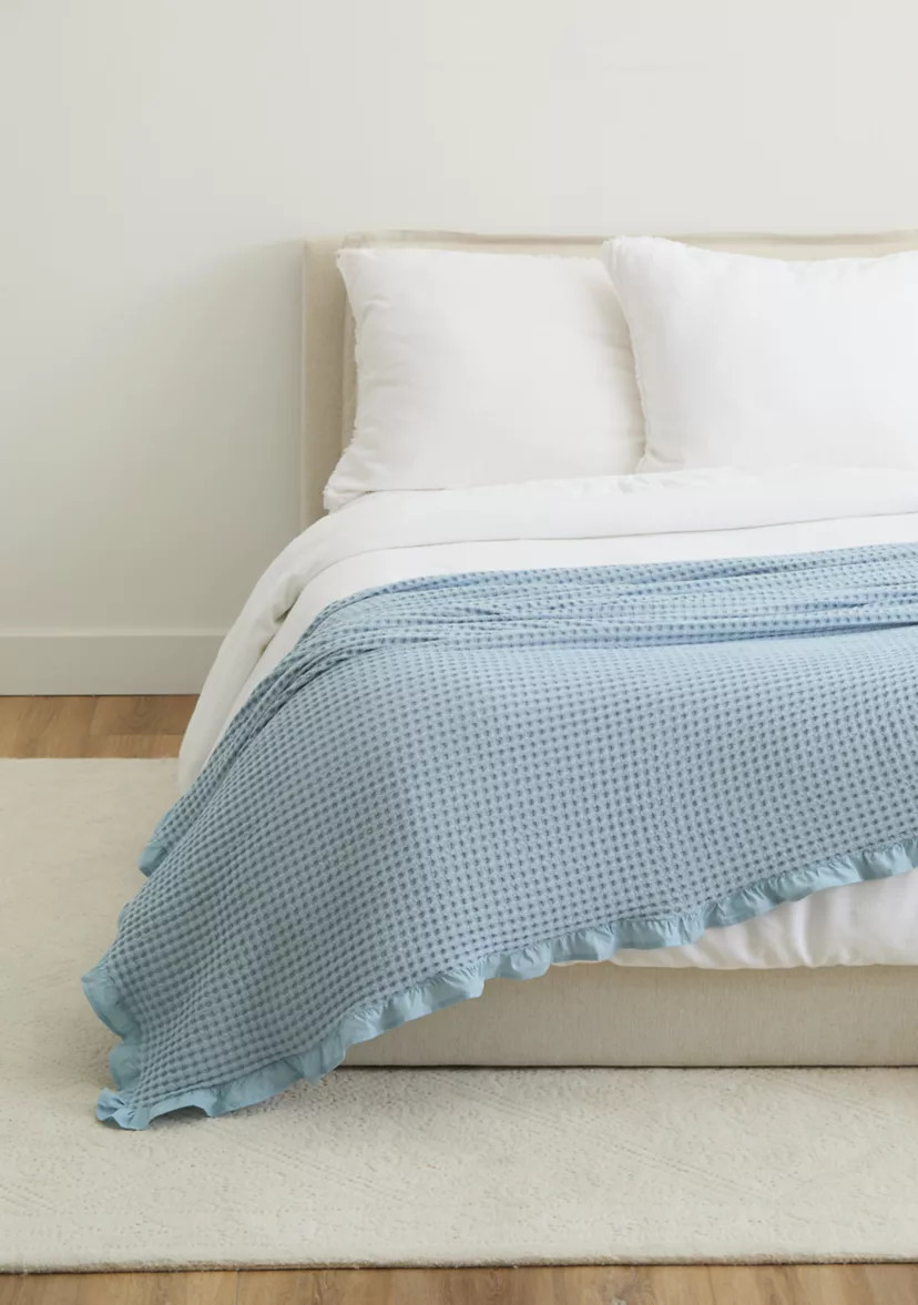 Ruffled Waffle Blanket | Belk
